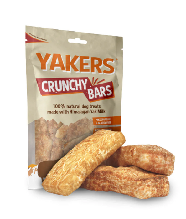 YAKERS Himalayan Crunchy Bars Dog Treats 70g (Best Before End 2/2024)
