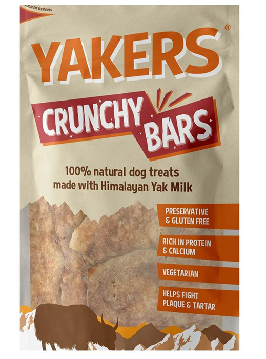 YAKERS Himalayan Crunchy Bars Dog Treats 70g (Best Before End 2/2024)