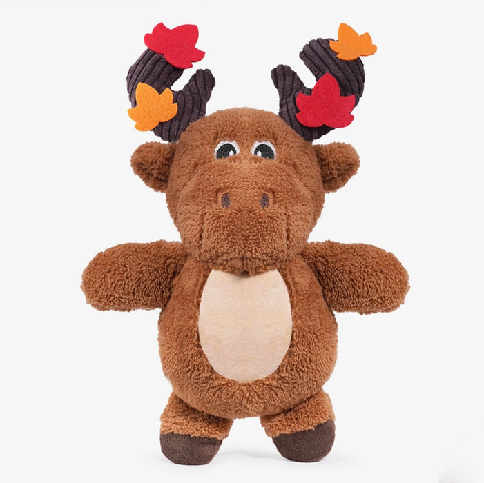 Hugsmart Autumn Moose Plush Dog Toy