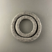 Two gray rings gray background