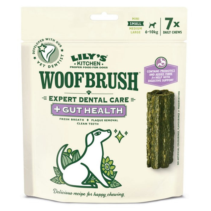Lily's Kitchen Dog Woofbrush 7 Dental Daily Chews + Gut Health