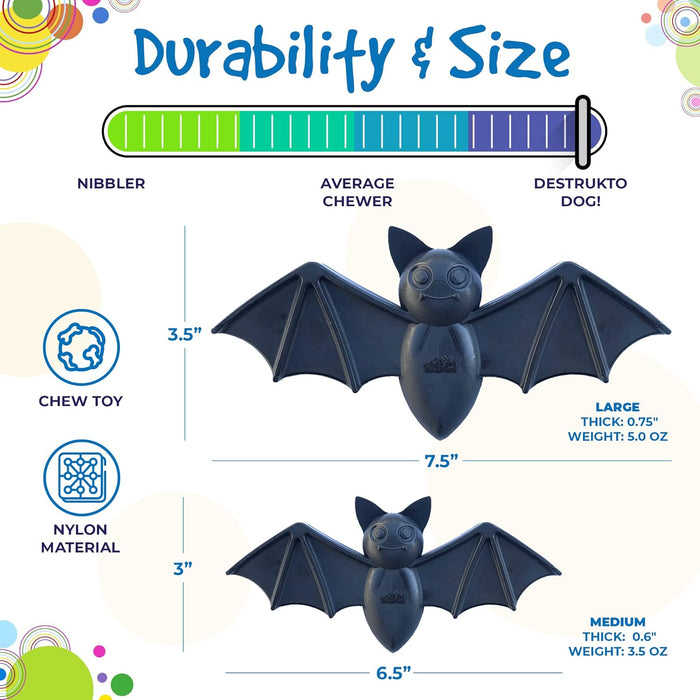 SodaPup Halloween Vampire Bat Ultra Durable Chew Toy