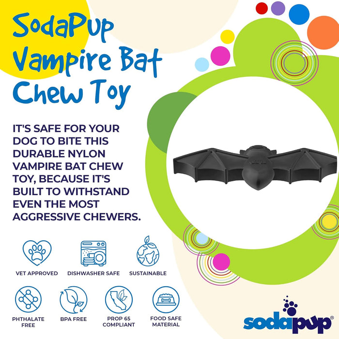 SodaPup Halloween Vampire Bat Ultra Durable Chew Toy