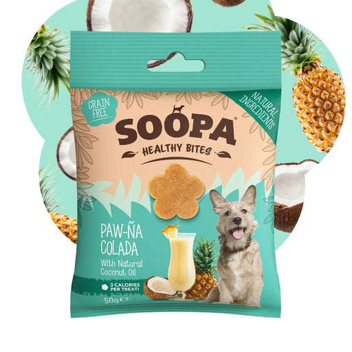 Soopa Mini Breed Natural Dog Treats - Paw-Na Colada