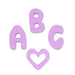 letters on white background