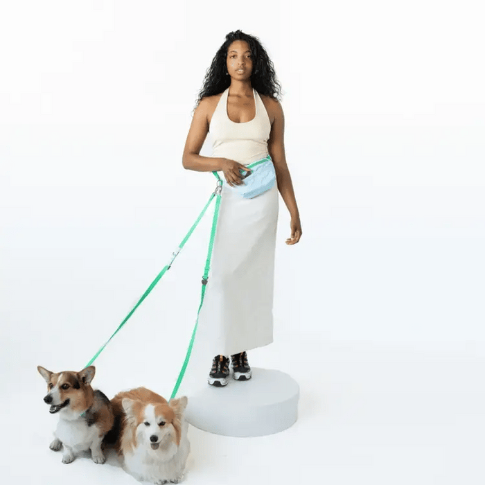 GIF woman with dogs