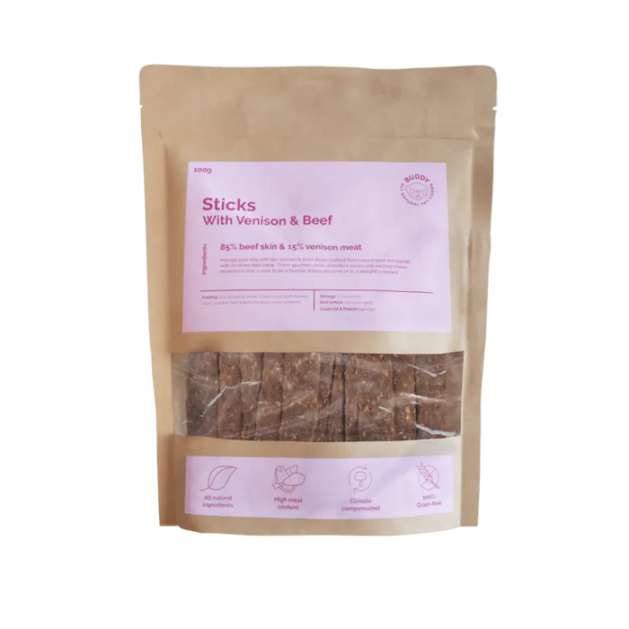 Stick Chew Venison & Beef - 100g