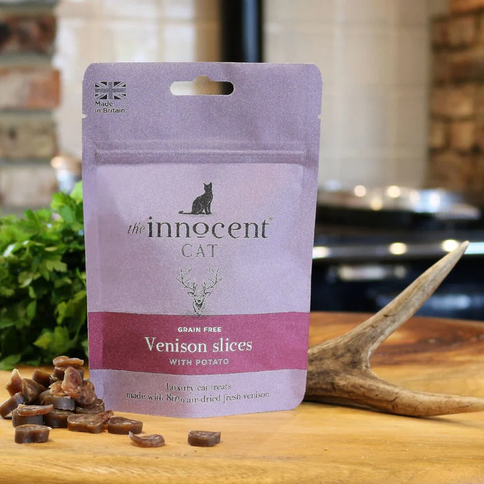 The Innocent Cat Treats Venison Slices with Potato - 70g