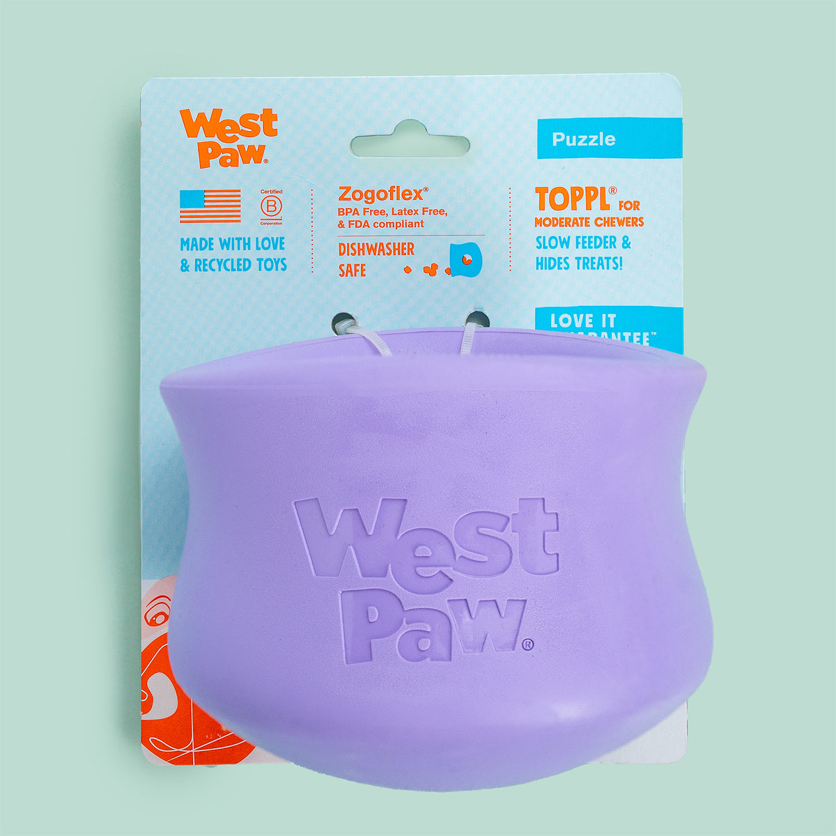 West Paw Zogoflex Toppl Treat Toy