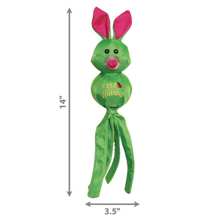 KONG Wubba Ballistic Friends, Durable Nylon Toy with Squeaker - Large