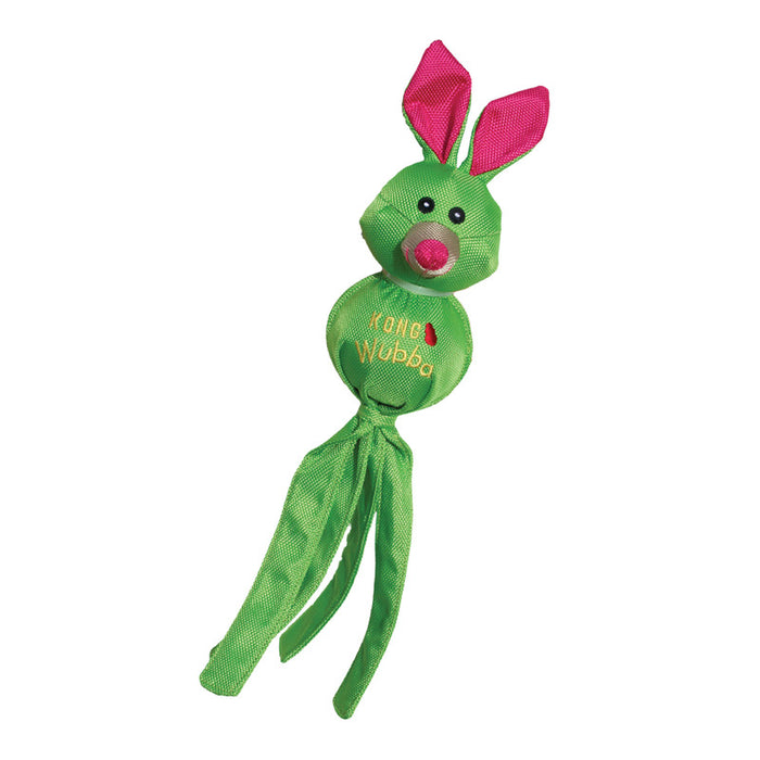 KONG Wubba Ballistic Friends, Durable Nylon Toy with Squeaker - Small