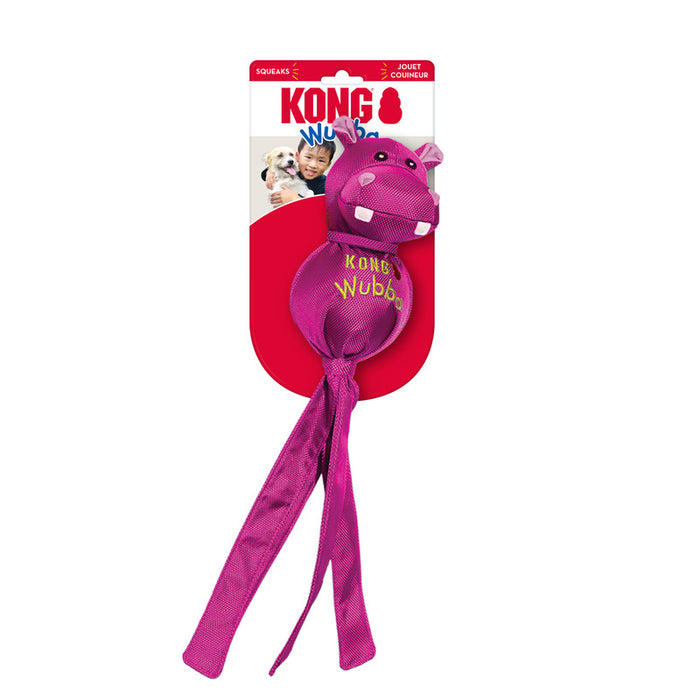 KONG Wubba Ballistic Friends, Durable Nylon Toy with Squeaker - Small