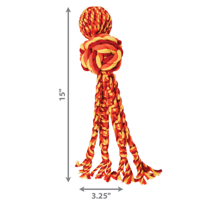 KONG Wubba Weave with Rope, Tug Toy - Large
