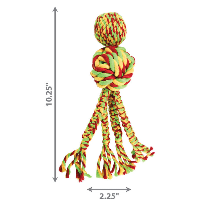 KONG Wubba Weave with Rope, Tug Toy - Small