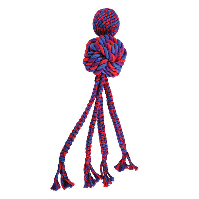 KONG Wubba Weave with Rope, Tug Toy - Small