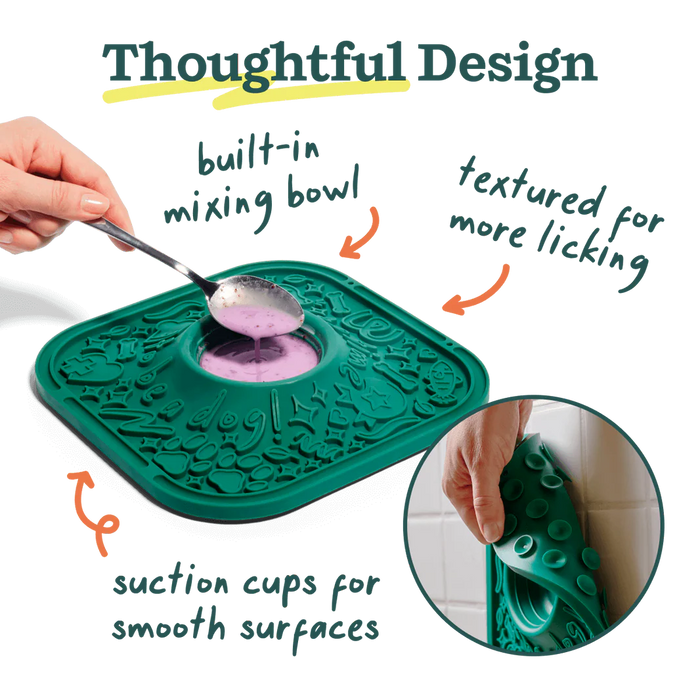 Woof Dog LickMat with Suction Cups