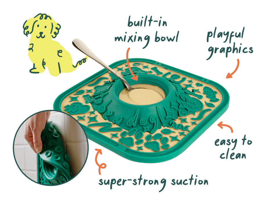 Woof Dog LickMat with Suction Cups