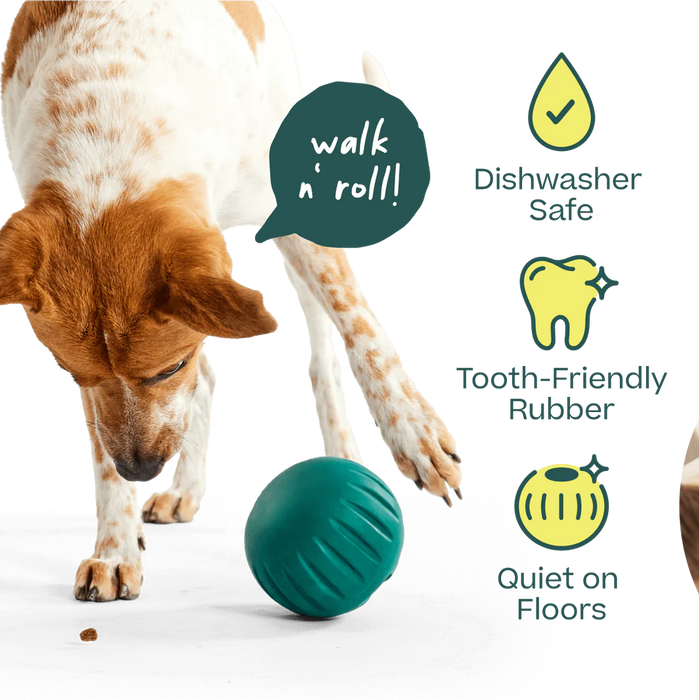 Woof Walkabout Slow Feeder Ball & Treat Puzzle Dog Toy