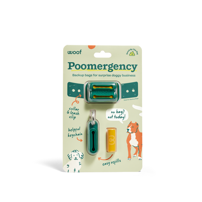 Woof Poomergency Poo Bags & Poo Holders