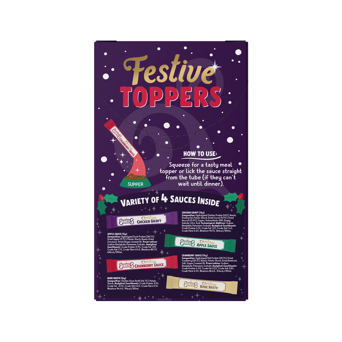Denzel’s Christmas Dog Food Toppers - 4x 15g