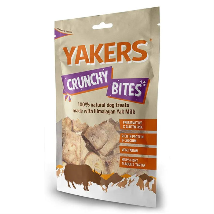 YAKERS Crunchy Bites Natural Dog Treats - 70g