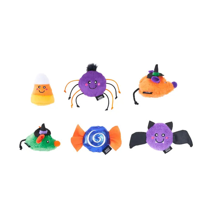 ZippyClaws Halloween Cat Toy Set - Spooky Friends 6 Pack