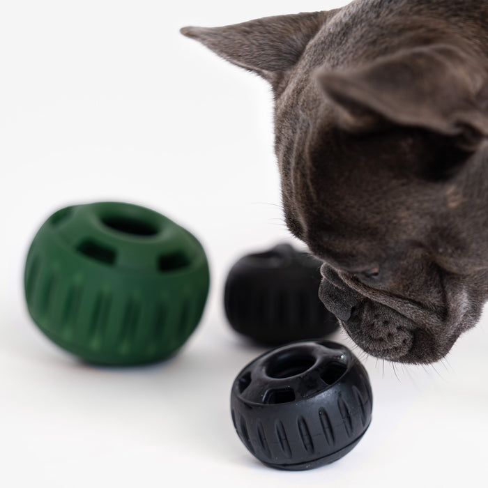Superchewer Black Pupsicle Enrichment & Durable Treat Dispenser Toy for Dogs