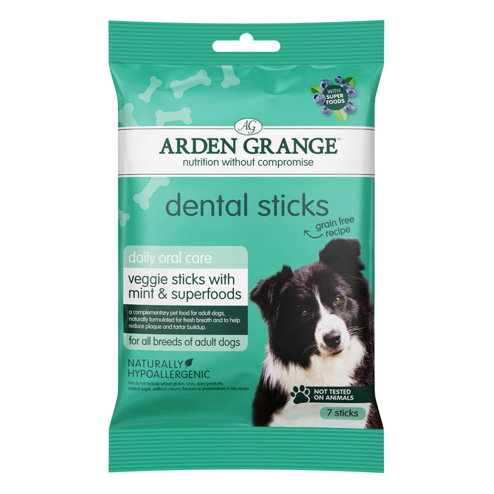 Arden Grange Dental Sticks Veggie, Mint & Superfoods - 180g