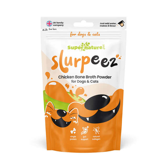 Super Nature Pet Slurpeez 100% Natural Chicken Bone Broth - 250g