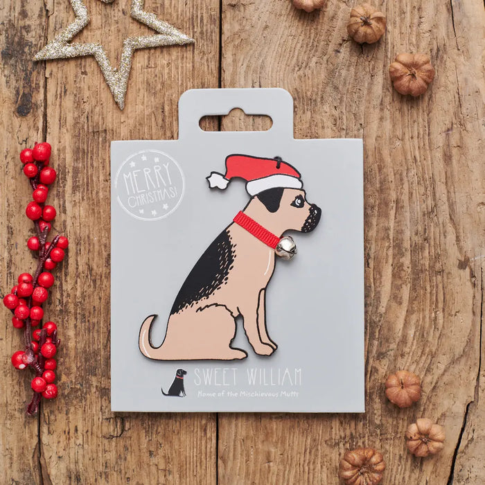 Christmas Tree Dog Decoration, Border Terrier