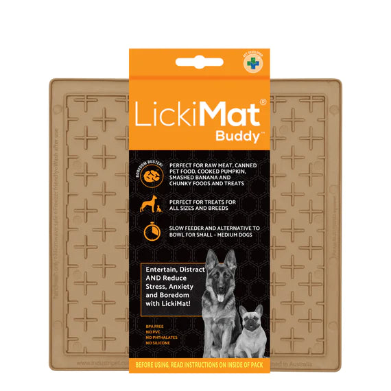LickiMat Buddy Classic Enrichment Lick Mat for Dogs - 10 Colours