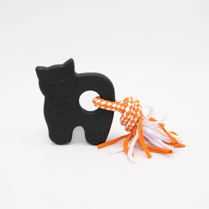 Halloween Zippytuff Teetherz Dog Chew Rope Toy - Black Cat