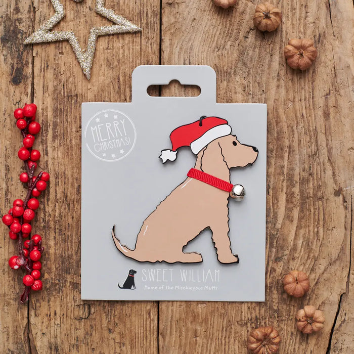 Christmas Tree Dog Decoration, Cocker Spaniel, Golden