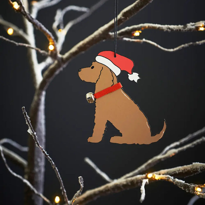 Christmas Tree Dog Decoration, Cocker Spaniel, Golden