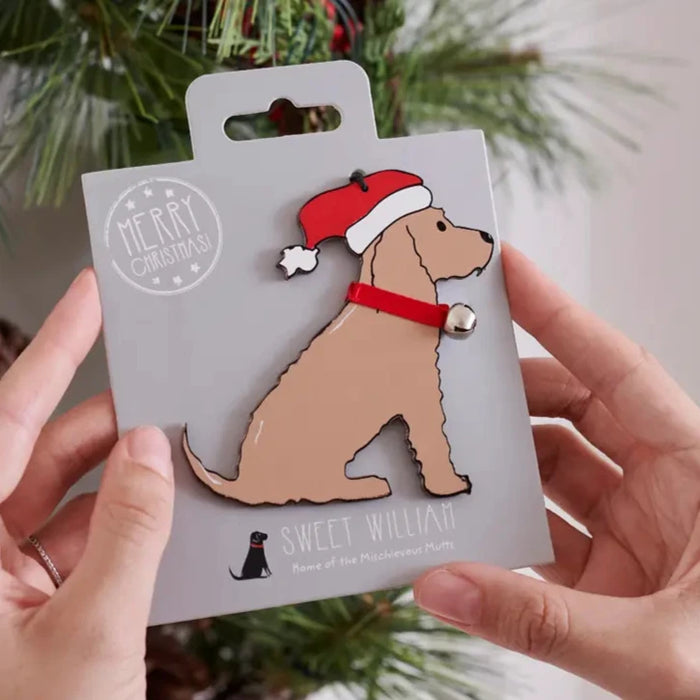 Christmas Tree Dog Decoration, Cocker Spaniel, Golden