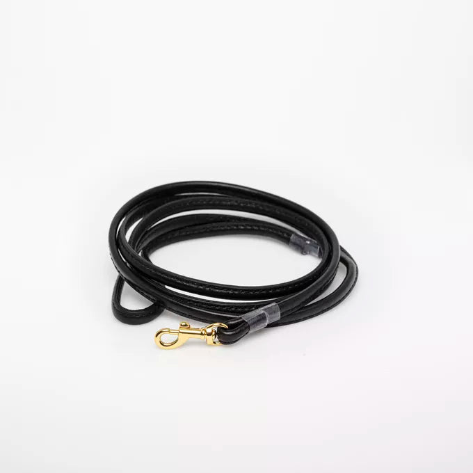 Collar of Sweden Black Genuine Leather Dog Lead