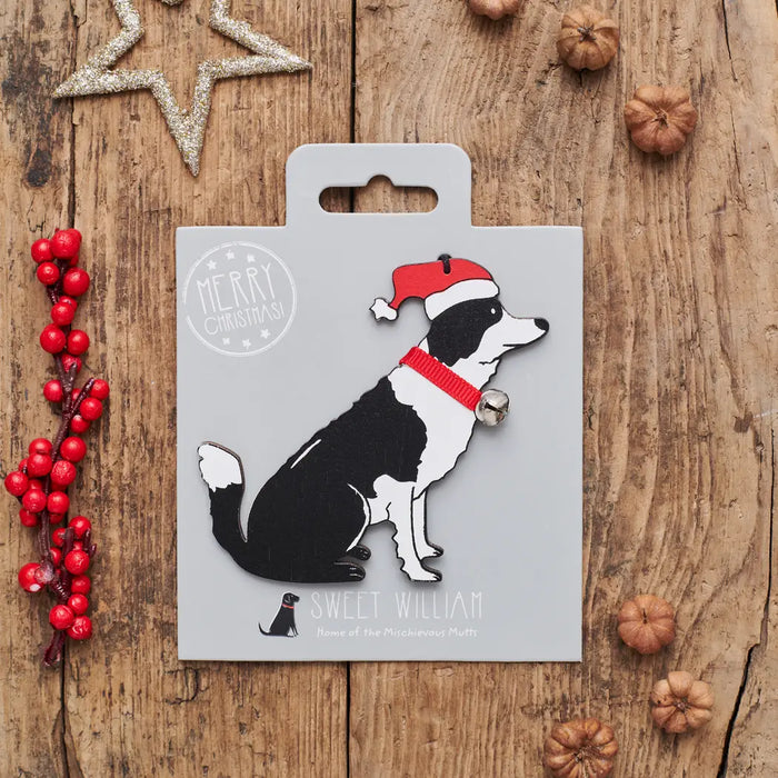 Christmas Tree Dog Decoration, Border Collie