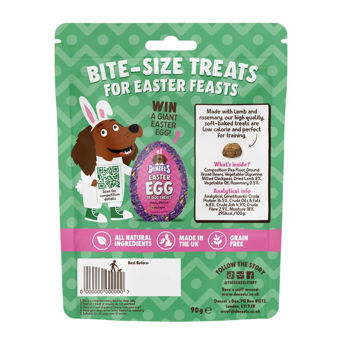 Denzel's Easter Nibbles Lamb & Rosemary Dog Treats - 90g