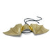 Gold bat wings costume accessory with a black elastic strap, shown on a plain white background.