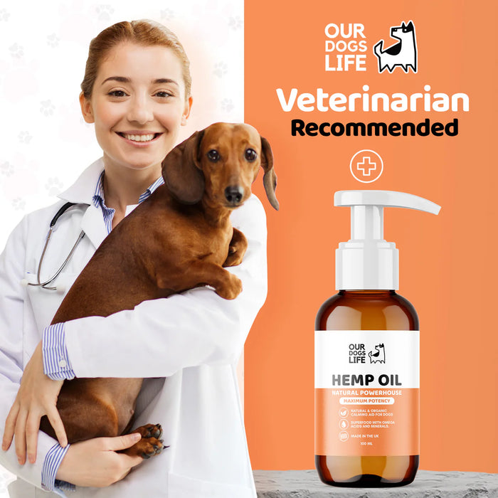 DogsLife Hemp Seed Omega Oil Dog Supplement & Food Topper - 500ml