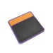 Black honeycomb mat with orange top section on a white background