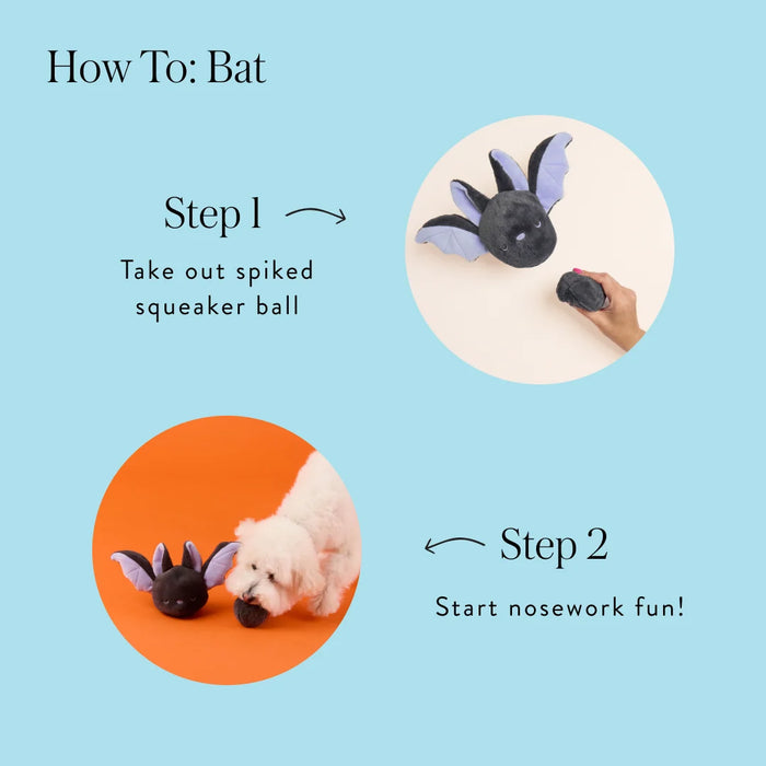 The Foggy Dog Bat 2-in-1 Ball & Burrow Dog Toy