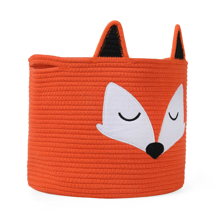 Fred the Fox Organic Cotton Toy Storage Basket