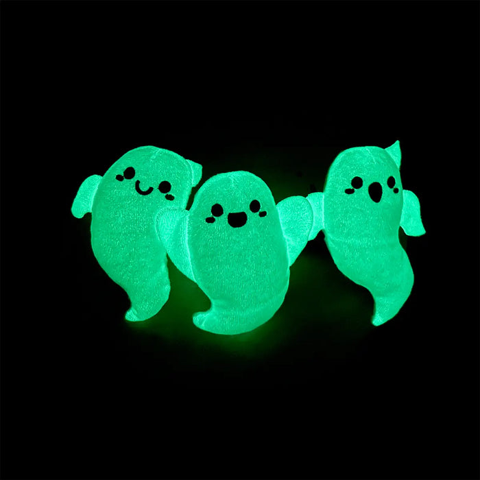 Hugsmart Halloween 3 Ghost Rope Dog Toy - Glow in the Dark