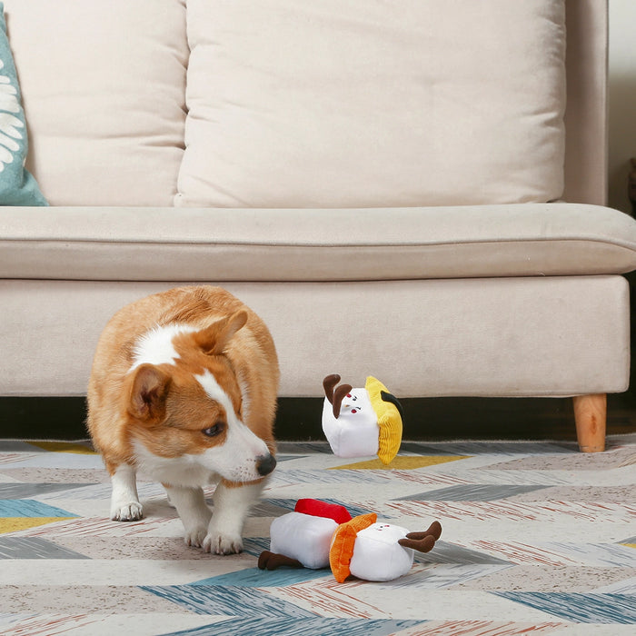 Hugsmart Japanese Sushi Set Soft Dog Toys