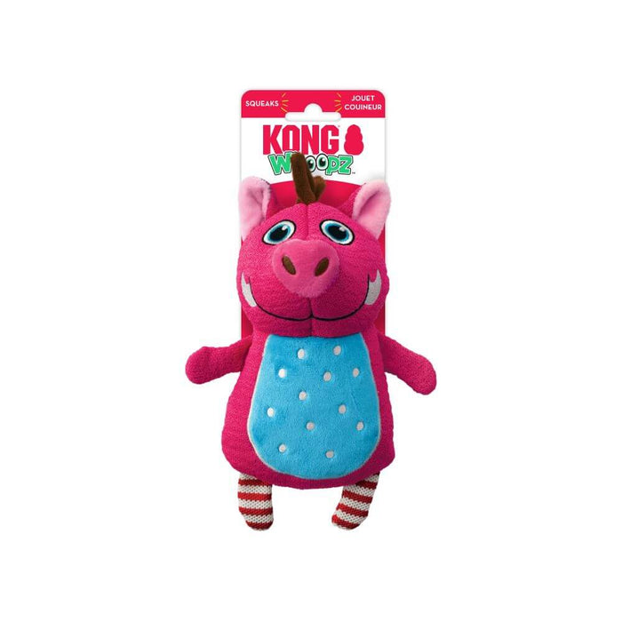 KONG Whoopz Warthog Soft Squeaky Toy - Small