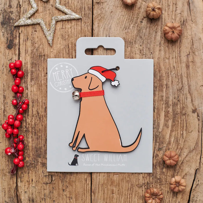 Christmas Tree Dog Decoration, Labrador, Fox Red