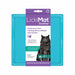 LickiMat Soother packaging with a blue mat and cat illustration on a white background