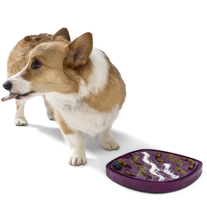 Waves All-in-One Enrichment Slow Feeder & Lick Mat for Dogs