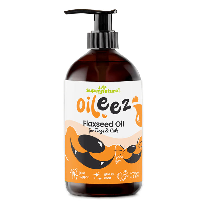Super Nature Pet Oileez Flaxseed Oil for Dogs & Cats - 500ml